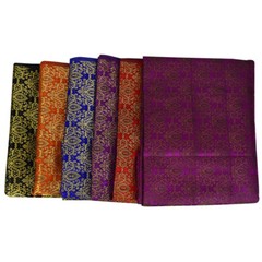 Brocade Silk Fabric Handcrafted Clothing Bridal Wedding Dressmaking Home Textile