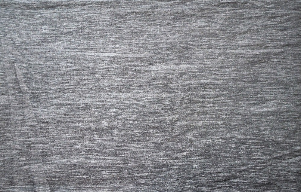 Knit Stretch Fabric Gray With Rough Outer Texture Light Weight 2.8 Yard Piece