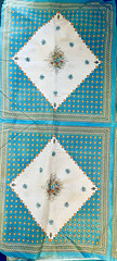 VTG MoD Florals Framed Panel Lg. Bandana Pillows or Quilt Square 45″x25″