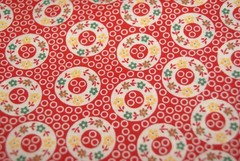 1 Yd Aunt Grace Judie Rothermel Marcus Bros Red Lifesaver Quilt Top Fabric