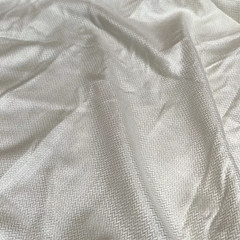 White Silk and Cashmere Fabric 58×57 inches 147×144 cm Made in Italy