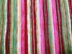 FABRIC TRADITIONS #10019″ MULTI COLORED STRIPE GOLD LINING BTY