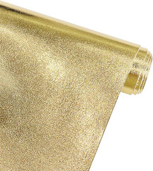 | Metallic Gold Soft Faux Leather Fabric, 0.9 Mm Lambskin Synthetic Pleather for