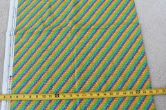 By 1/2 Yd, Bright Colorful Diagonal Stripes, Quilting Treasures, Pearson, P8521