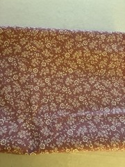 2.5 Yards Pink White Roses Small Floral Cotton Quilting Fabric