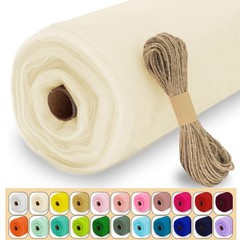 54 Inch x 40 Yards Ivory Tulle Fabric Roll Wedding Gift Wrap Party Backdrop