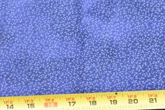 By 1/2 Yd, Vintage, Lavender Calico on Navy Quilt Cotton, Blank Textiles, N520