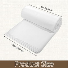 100% White Cotton Fabric 10 Yards 59 Inches Wide Cotton Quilting Fabric by Th…