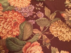 P.KAUFMANN FABRIC DECORATOR WEIGHT FLORAL 180”x 54”