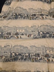 Dutch Fabric blue White Material Cotton Rotterdam city scene Holland netherlands
