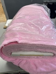 14 Yds Light Pink Terrycloth Fabric