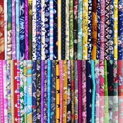 50pcs 10 x 10 inches Cotton Fabric Bundle Squares for Quilting Sewing, Precut Fa