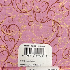 Mixed Lot of 12 Quilt Fabric Quarters JoAnn Stores 2007-09 Brown Tan Pink