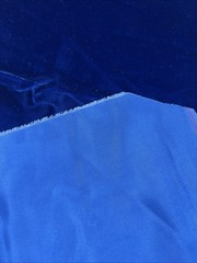 2 Pieces Velveteen Fabrics Green & Blue