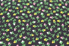 1930s Reproduction Fabric Cotton Quilt Green Hues Tiny Flowers 42×1/2 yd CHOICE