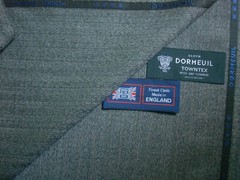 DORMEUIL 95% WOOL + 5% CASHMERE SUITING FABRIC “cashmere TOWNTX” – 3.4 m