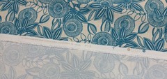 RICHLOOM FERNDALE TURQUOISE BLUE WHITE FLORAL LEAF MULTIUSE FABRIC BY YARD 54″W