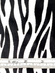 Black White ZEBRA STRIPE Minky Fabric by YARD African Animal Pattern Safari 58″W