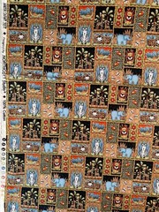 Fabric -RARE VTG Safari Jungle Animals Collage Northcott Studio Sold BTY x 43” W