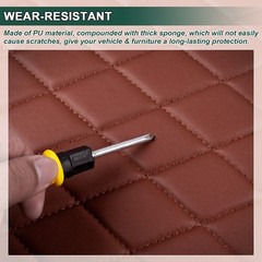 63″ W Quilted Vinyl Faux Leather Foam Backed Car Headliner Upholstery By Yard