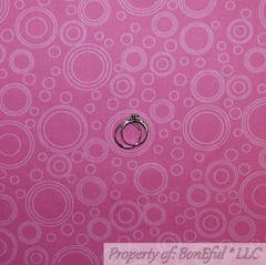 BonEful Fabric FQ Cotton Quilt Pink Tone Blender Baby Girl Polka Dot Bubble Sale