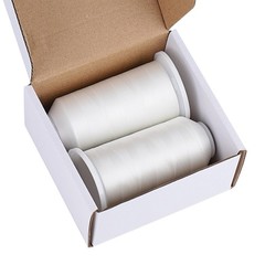 60WT Filament Polyester Bobbin Thread for Quilting 5000 Meters, White 5000m