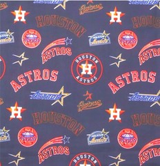 Baseball Astros Polycotton woven fabric 18″x55″ Houston 1088876 HALF YARD