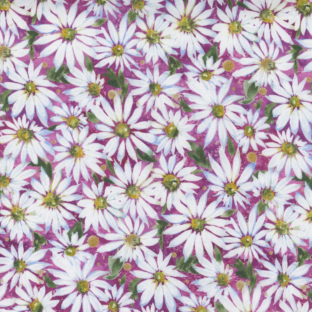 Fresh as a Daisy Packed Daisy Magenta by Create Joy Project for Moda 1/2 Yard