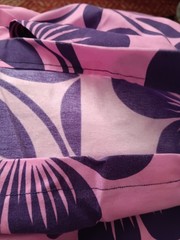 Hawaiian Sewing Fabric Purple Pink Bold Large Hibiscus Flowers 3 yds x 44″