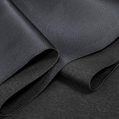 Black Faux Leather Fabric 2 Yards 54″x72″ 0.95mm for Upholstery & Crafts