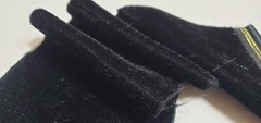 3′ Triple Plush Velvet Fabric BLACK 45″ wide Acetate/Nylon CRAFTS COSTUMES DECOR