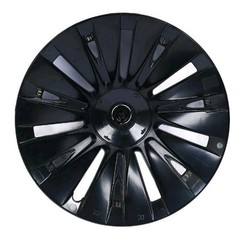 4pc 19-inch matte black wheel covers designed for the Tesla Model Y
