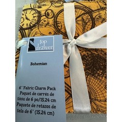 Top Drawer Bohemian 6 Inch Fabric Charm Packs 15 Packs 16 Each 240 Total Squares