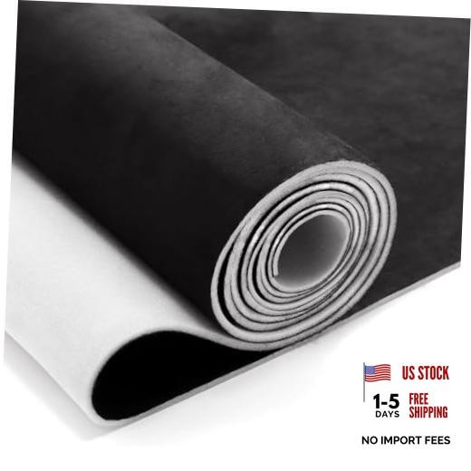 Suede Auto Headliner Fabric with Foam Backing – Interior 120″ L × 60″ W 1 Black