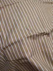 RALPH LAUREN 52nd Street Caramel Stripe FABRIC Cotton XLarge Piece 173 x 110