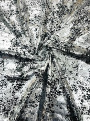 Silver Stretch Velvet Splatter foil design/4-way Stretch Fabric by the yard