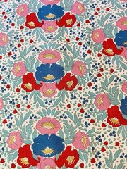 Tilda FABRIC Jubilee Teal Autumn Bouquet Fat Eighth 9×21