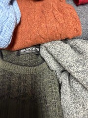 100% Wool Fabric Craft Material Up-Cycling Sweater Lot 17 Pounds 19 Pieces