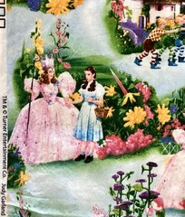 1 7/8 yards RARE Quilting Treasures Judy Garland Dorothy Wizard of Oz Fabric