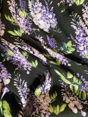 Authentic Top Italian designer Viscose luxury dress Fabric. Made in Italy