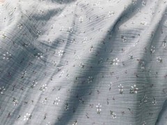 Cotton Crepe Floral Gauze Fabric for Dress Skirts Clothes Table Cover Home Decor