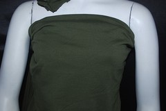 Cotton Jersey Lycra Knit Fabric 4 ways spandex Very Soft Olive color 8.5-9 oz