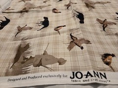 Outdoor Fishing Cabins Animals Hiking Boots Etc Cotton Quilt Remnants Fabric