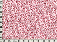 Red Leafy Filigree on White Quilting & Sewing Fabric by the Yard #c12
