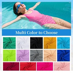 Nylon Spandex Fabric 80% Nylon, 20% Swimsuit Material 1 Yard, White