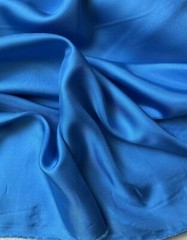 Cerulean Blue 100% Silk Twill Fabric 12mm weight