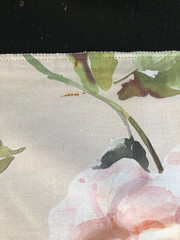 JANE CHURCHILL Mayflower in Pink, Olive 17 1/2″ Cotton Floral Fabric Sample