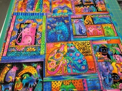 LAUREL BURCH Fabric FELINES & CANINES For CLOTHWORKS Kindred NEW Rare 40 Inches