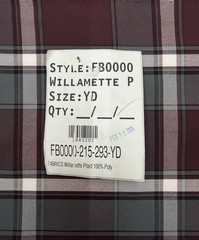 Willamette Plaid School Uniform Fabric 100% Polyester by the Yard