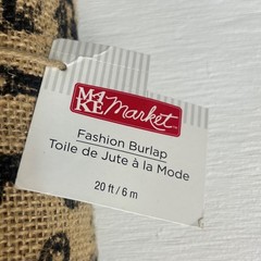 Fashion Burlap Roll Vintage Key Print 20 Ft Long By Make Market Tan New